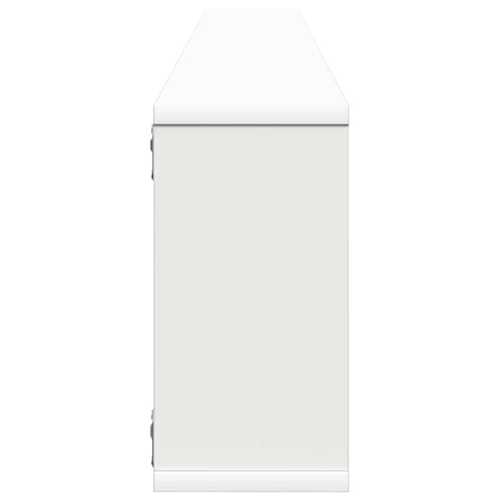 vidaXL Wall Cube Shelf 4 pcs White 100x15x30 cm Engineered Wood