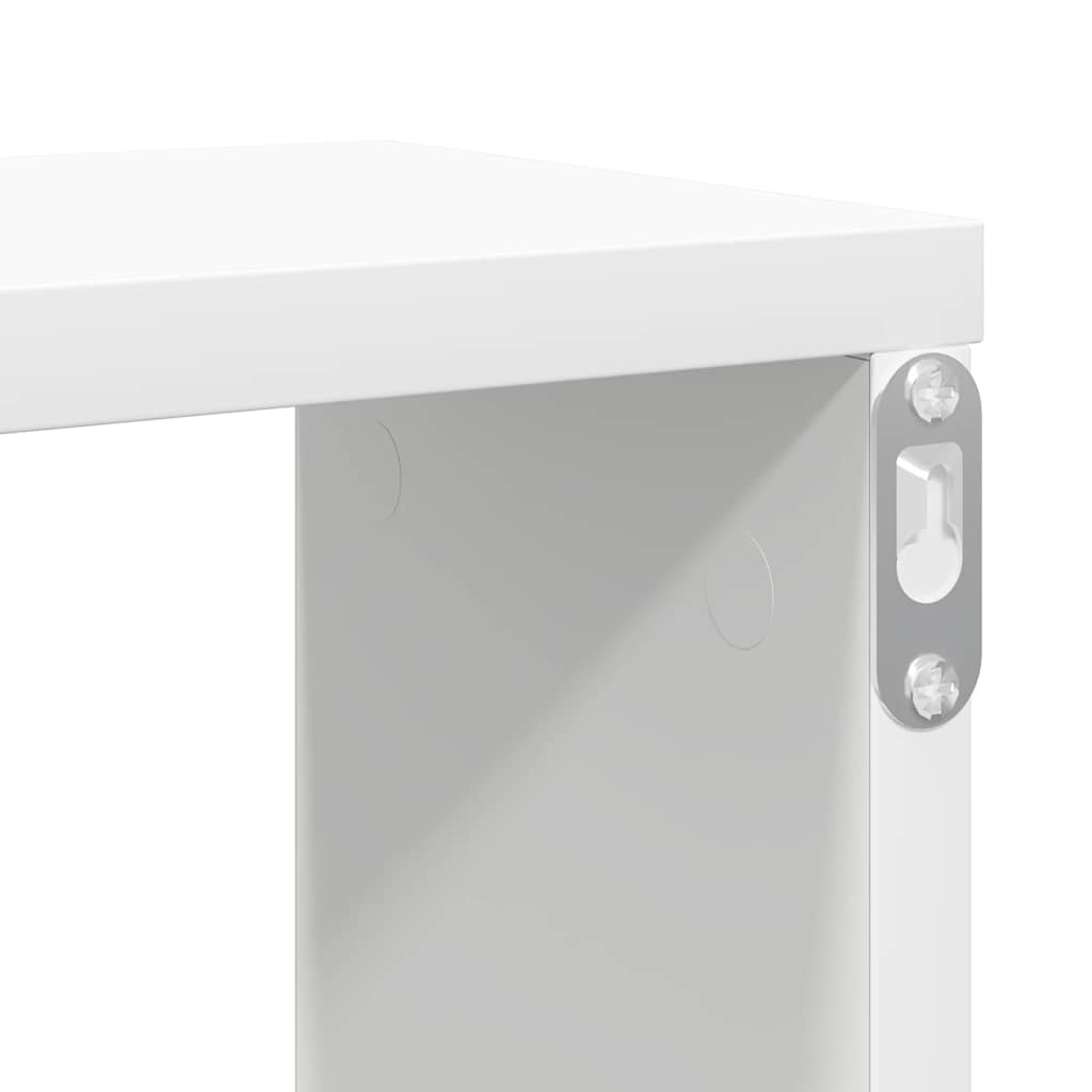 vidaXL Wall Cube Shelf 4 pcs White 100x15x30 cm Engineered Wood