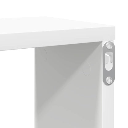 vidaXL Wall Cube Shelf 4 pcs White 100x15x30 cm Engineered Wood