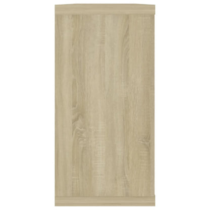 vidaXL Wall Cube Shelf 4 pcs Sonoma Oak 100x15x30 cm Engineered Wood