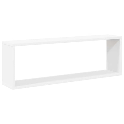 vidaXL Wall Cube Shelf 2 pcs White 80x15x26.5 cm Engineered Wood