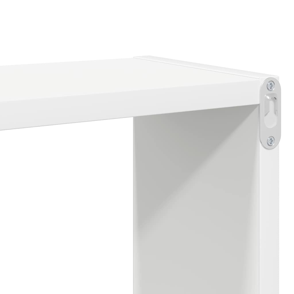 vidaXL Wall Cube Shelf 2 pcs White 80x15x26.5 cm Engineered Wood