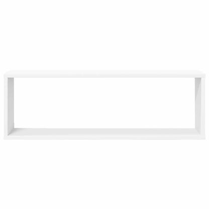 vidaXL Wall Cube Shelf 4 pcs White 80x15x26.5 cm Engineered Wood