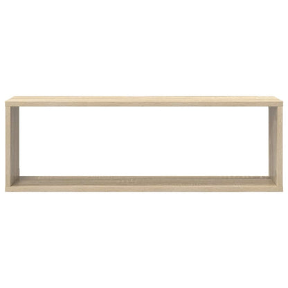 807115 vidaXL Wall Cube Shelves 2 pcs Sonoma Oak 80x15x26,5 cm Engineered Wood