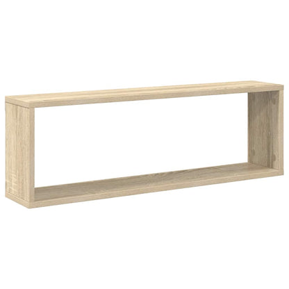 vidaXL Wall Cube Shelf 4 pcs Sonoma Oak 80x15x26.5 cm Engineered Wood