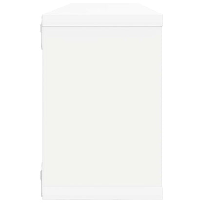vidaXL Wall Cube Shelf 2 pcs White 60x15x23 cm Engineered Wood