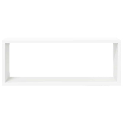807134 vidaXL Wall Cube Shelves 4 pcs White 60x15x23 cm Engineered Wood