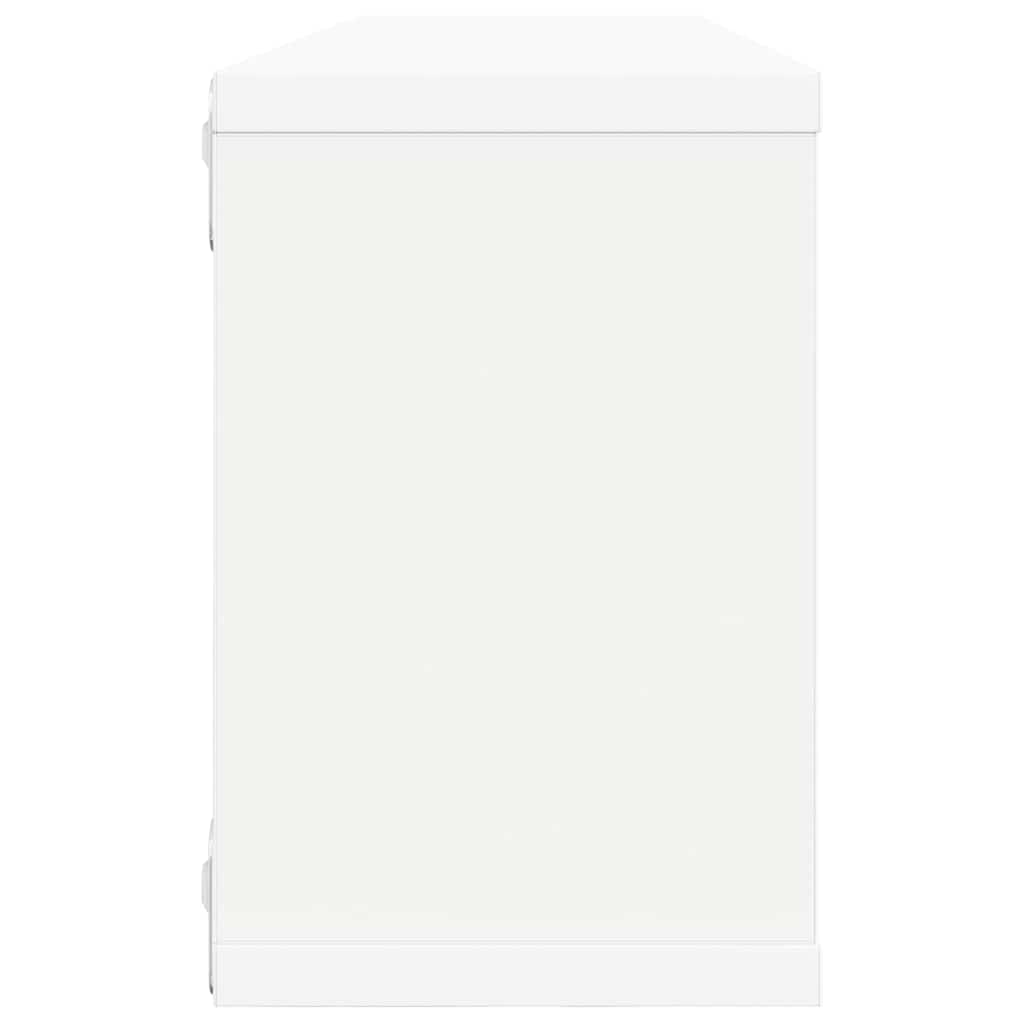807134 vidaXL Wall Cube Shelves 4 pcs White 60x15x23 cm Engineered Wood