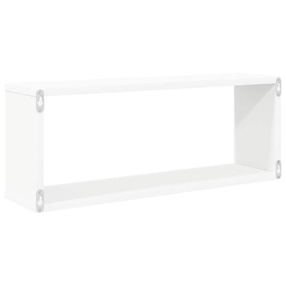 807134 vidaXL Wall Cube Shelves 4 pcs White 60x15x23 cm Engineered Wood
