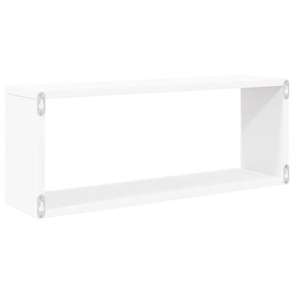 vidaXL Wall Shelf | Set of 4 | White | Engineered wood | 60 cm x 15 cm x 23 cm