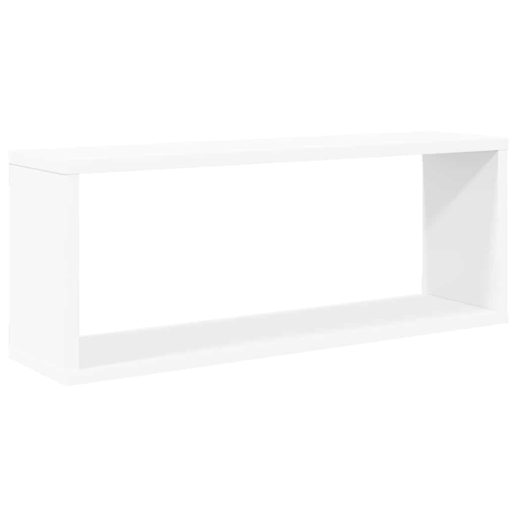 807135 vidaXL Wall Cube Shelves 6 pcs White 60x15x23 cm Engineered Wood