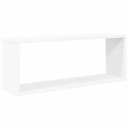 vidaXL Wall Shelf | Set of 6 | White | Engineered wood | Medium | Wall mounting