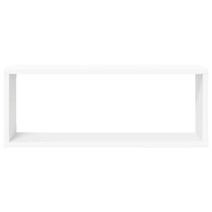 vidaXL Wall Shelf | Set of 6 | White | Engineered wood | Medium | Wall mounting
