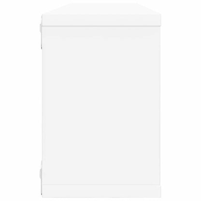 vidaXL Wall Shelf | Set of 6 | White | Engineered wood | Medium | Wall mounting