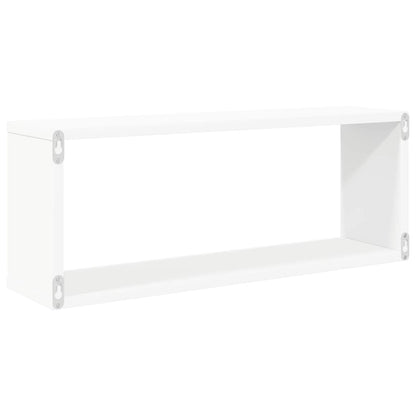 vidaXL Wall Shelf | Set of 6 | White | Engineered wood | Medium | Wall mounting