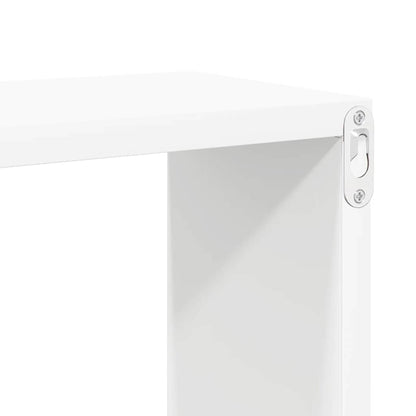 vidaXL Wall Shelf | Set of 6 | White | Engineered wood | Medium | Wall mounting