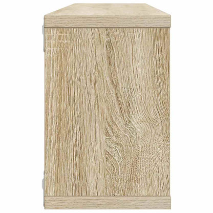 807142 vidaXL Wall Cube Shelves 2 pcs Sonoma Oak 60x15x23 cm Engineered Wood