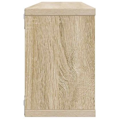 vidaXL Wall Cube Shelf 2 pcs Sonoma Oak 60x15x23 cm Engineered Wood