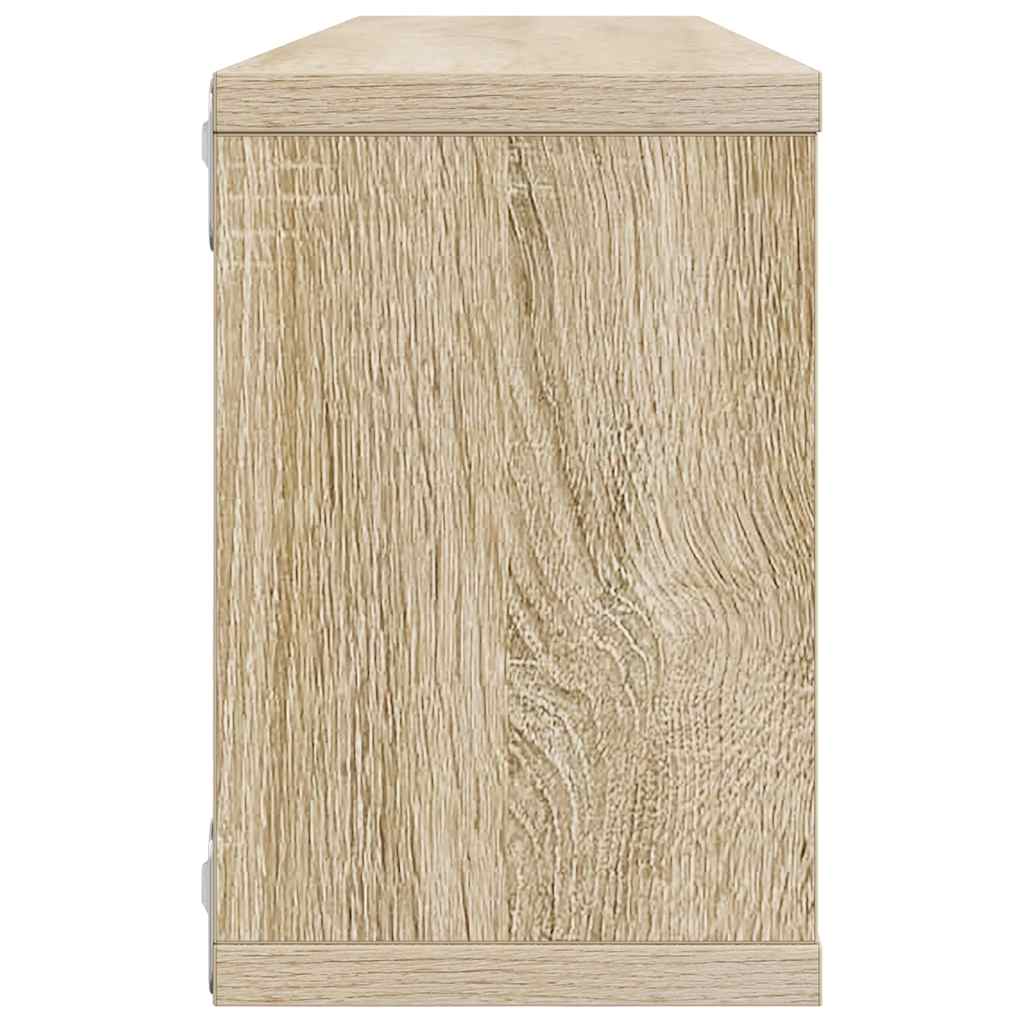 vidaXL Wall Shelf | Set of 4 | Sonoma oak | Engineered wood