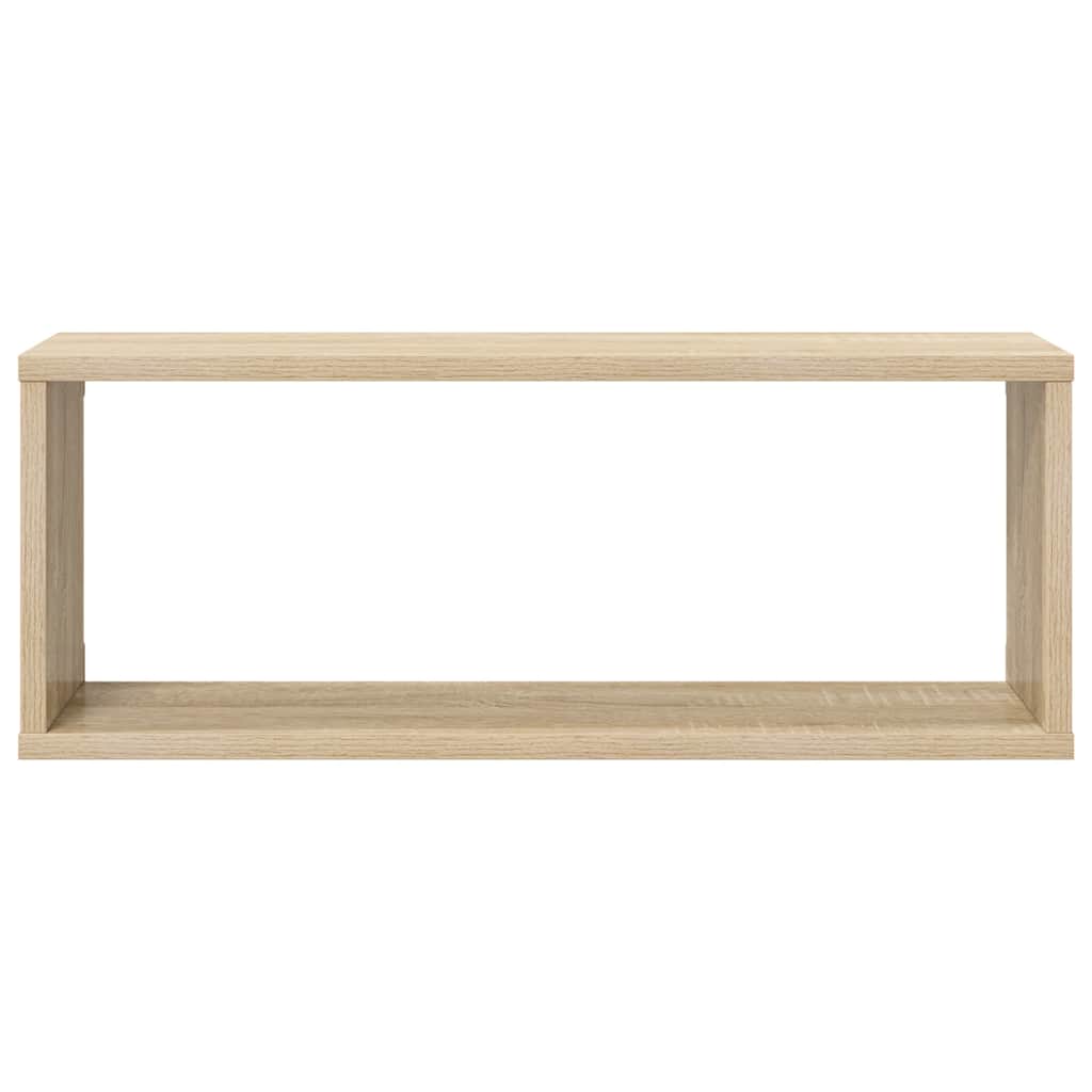 vidaXL Wall Cube Shelf 6 pcs Sonoma Oak 60x15x23 cm Engineered Wood