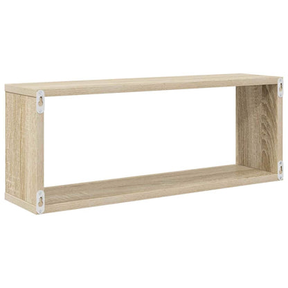 vidaXL Wall Cube Shelf 6 pcs Sonoma Oak 60x15x23 cm Engineered Wood