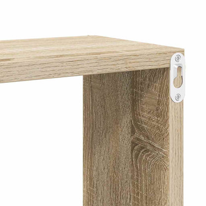 vidaXL Wall Cube Shelf 6 pcs Sonoma Oak 60x15x23 cm Engineered Wood