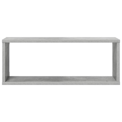 807145 vidaXL Wall Cube Shelves 2 pcs Concrete Grey 60x15x23 cm Engineered Wood