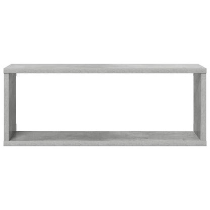 vidaXL Wall Cube Shelf 4 pcs Concrete Grey 60x15x23 cm Engineered Wood