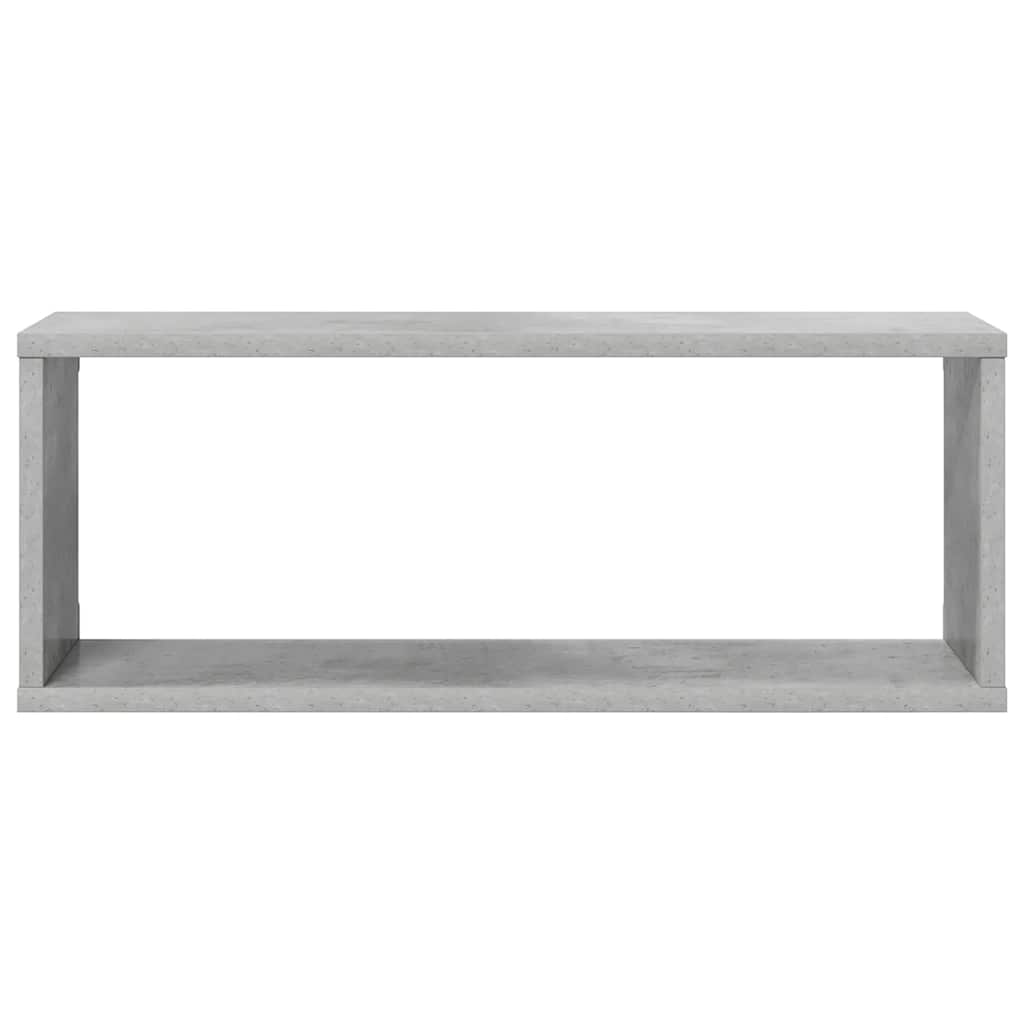 vidaXL Wall Cube Shelf 6 pcs Concrete Grey 60x15x23 cm Engineered Wood