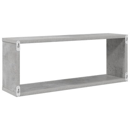 vidaXL Wall Shelf | Set of 6 | Concrete Grey | Engineered Wood | Medium