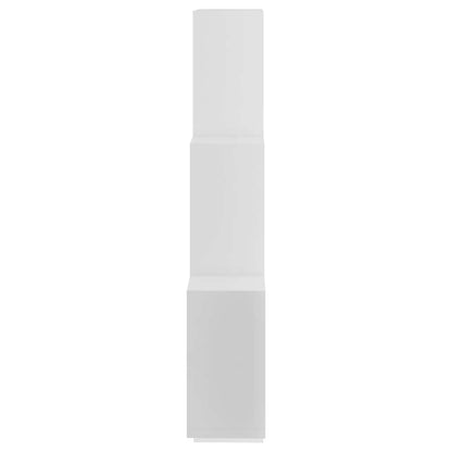 807169 vidaXL Wall Cube Shelf White 78x15x93 cm Engineered Wood