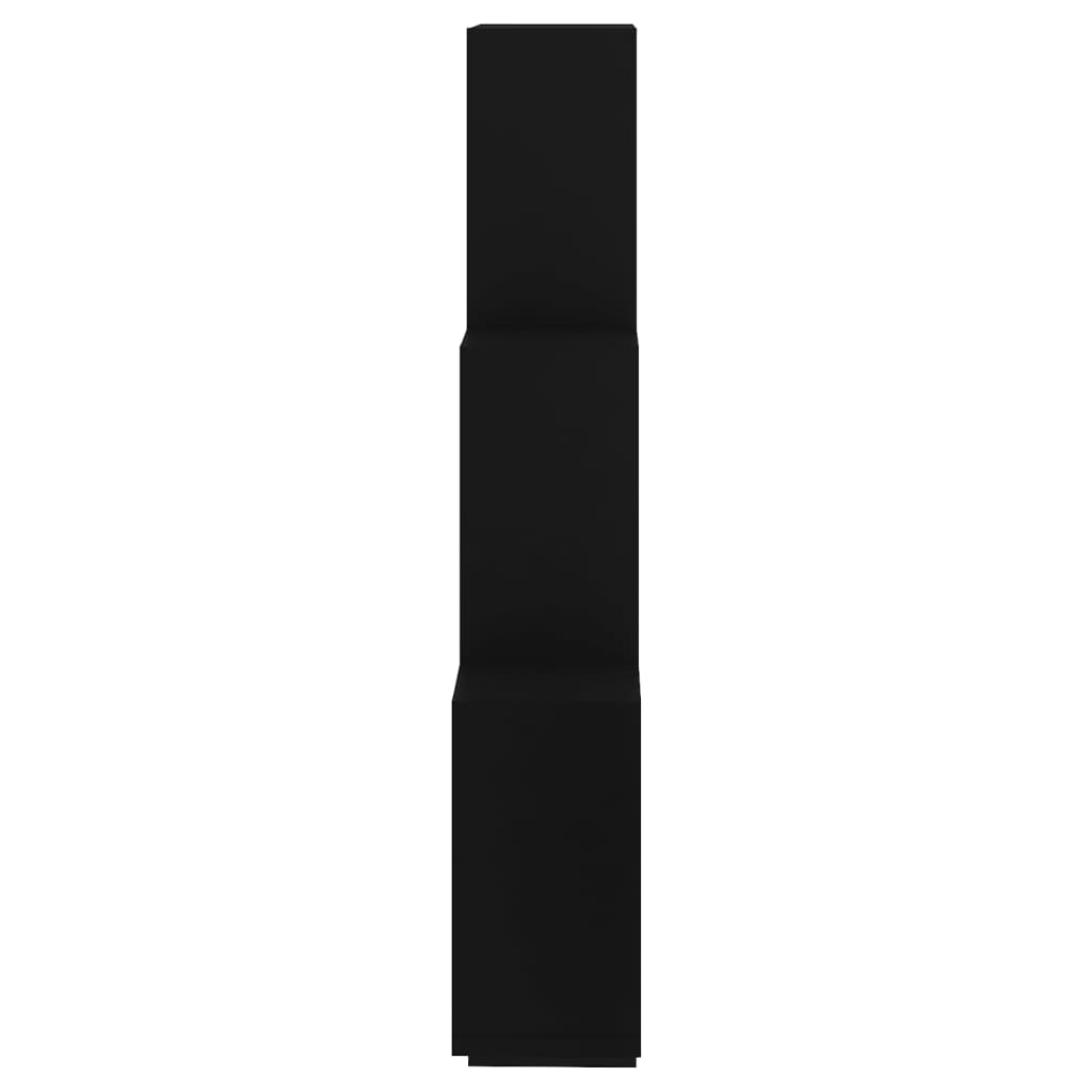 vidaXL Wall Shelf | Black | Engineered Wood | Medium | Wall Shelf | Cubic