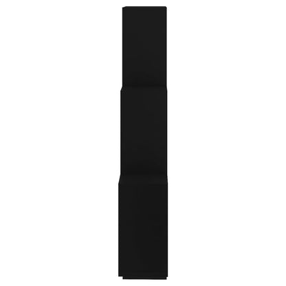 vidaXL Wall Shelf | Black | Engineered Wood | Medium | Wall Shelf | Cubic