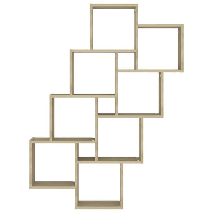 807181 vidaXL Wall Cube Shelf Sonoma Oak 90x15x119 cm Engineered Wood