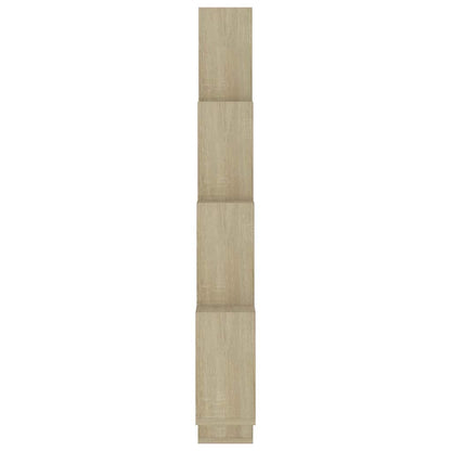 807181 vidaXL Wall Cube Shelf Sonoma Oak 90x15x119 cm Engineered Wood