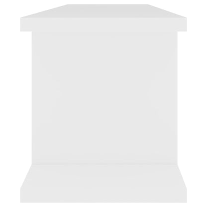 vidaXL Wall Shelf | Set of 2 | White | Engineered wood | 75x18x20 cm