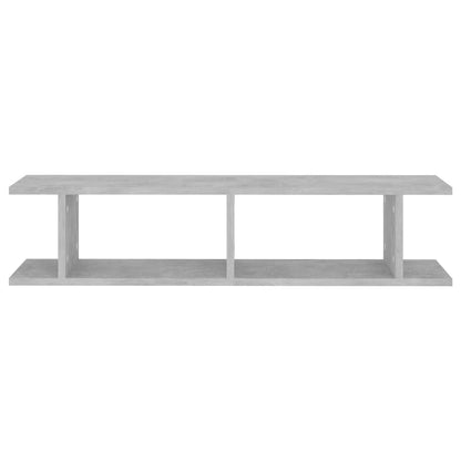 vidaXL Wall Shelf | Set of 2 | Concrete grey | Engineered wood | Medium