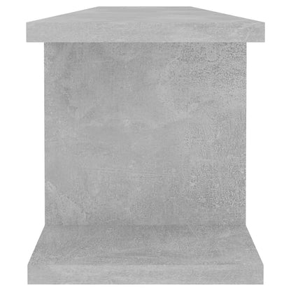 vidaXL Wall Shelf | Set of 2 | Concrete grey | Engineered wood | Medium