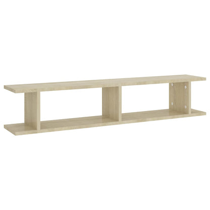 vidaXL Wall Shelf | Set of 2 | Sonoma oak | Engineered wood | Medium