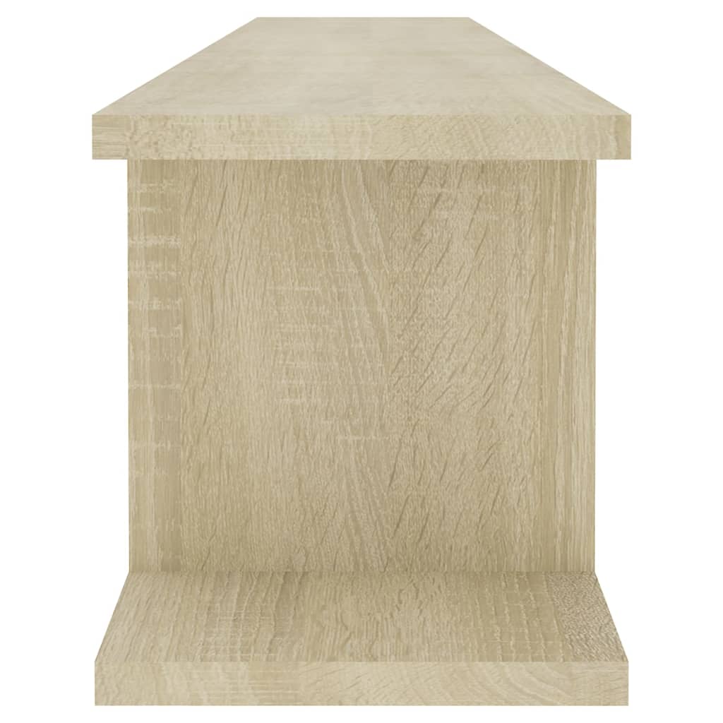 vidaXL Wall Shelf | Set of 2 | Sonoma oak | Engineered wood | Medium
