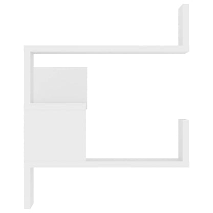 807224 vidaXL Wall Corner Shelves 2 pcs White 40x40x50 cm Engineered Wood
