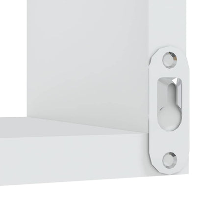 807224 vidaXL Wall Corner Shelves 2 pcs White 40x40x50 cm Engineered Wood