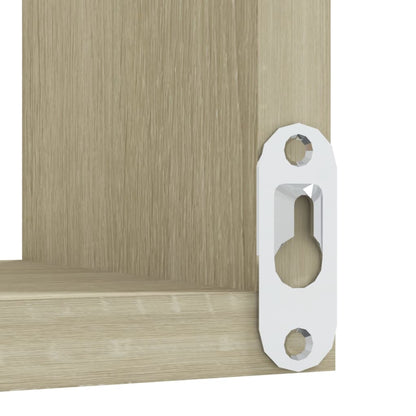 vidaXL Wall shelves Corner Mount, Wall-Mounted Sonoma Oak