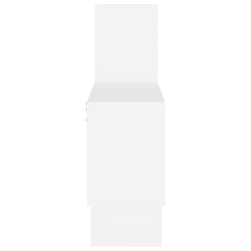 807250 vidaXL Car-shaped Wall Shelf White 82x15x51 cm Engineered Wood