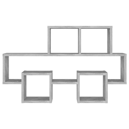 807254 vidaXL Car-shaped Wall Shelf Concrete Grey 82x15x51 cm Engineered Wood