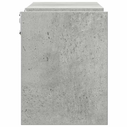 vidaXL Wall Shelf 2 pcs Concrete Grey 100x15x20 cm Engineered Wood