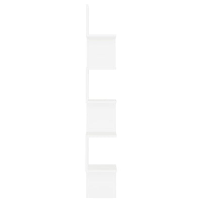 vidaXL Wall Corner Shelf White 20x20x127.5 cm Engineered Wood