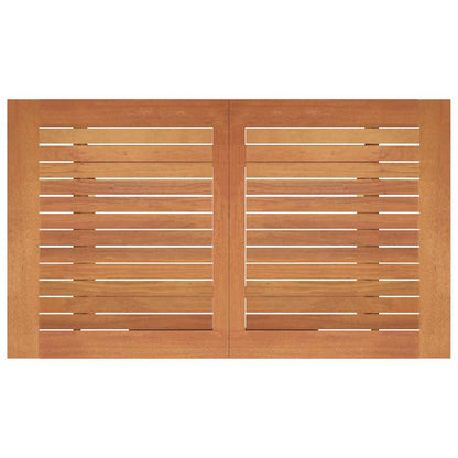 vidaXL Folding Garden Table 120x70x75 cm Solid Eucalyptus Wood