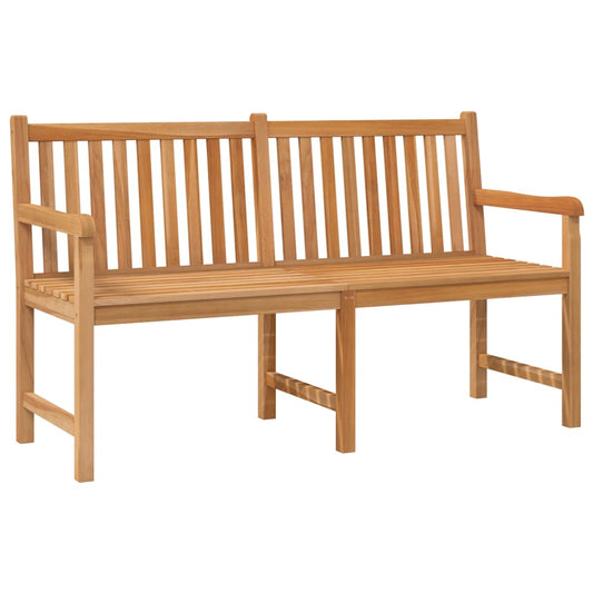 vidaXL Garden Bench | Teak | Solid Teak Wood | 150 cm | Sturdy | Garden Bench