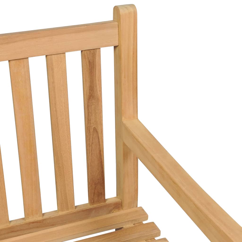 vidaXL Garden Bench | Warm Teak Wood | Fine Sanded Teak Hardwood | Large